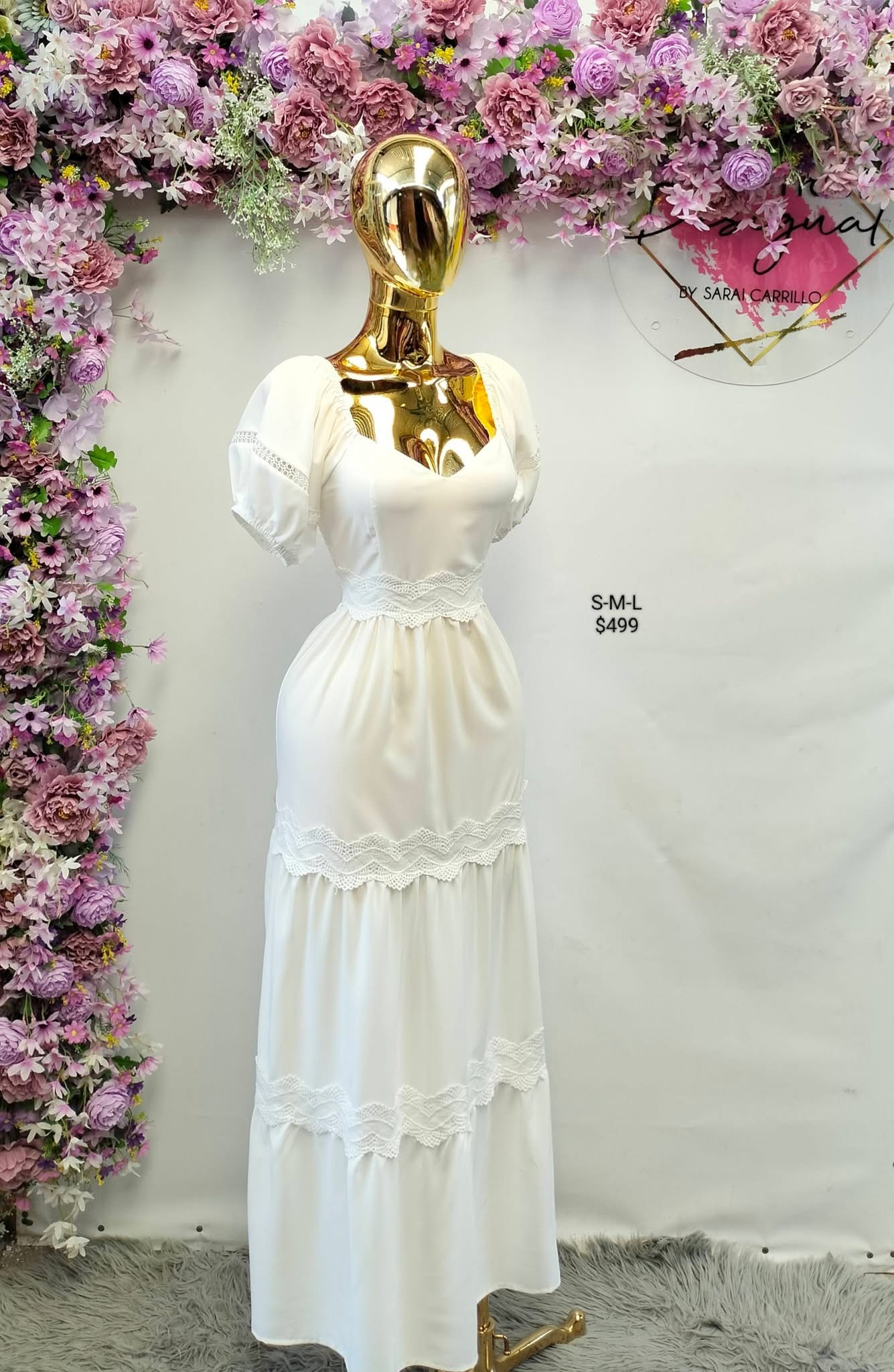 Hermoso vestido blanco