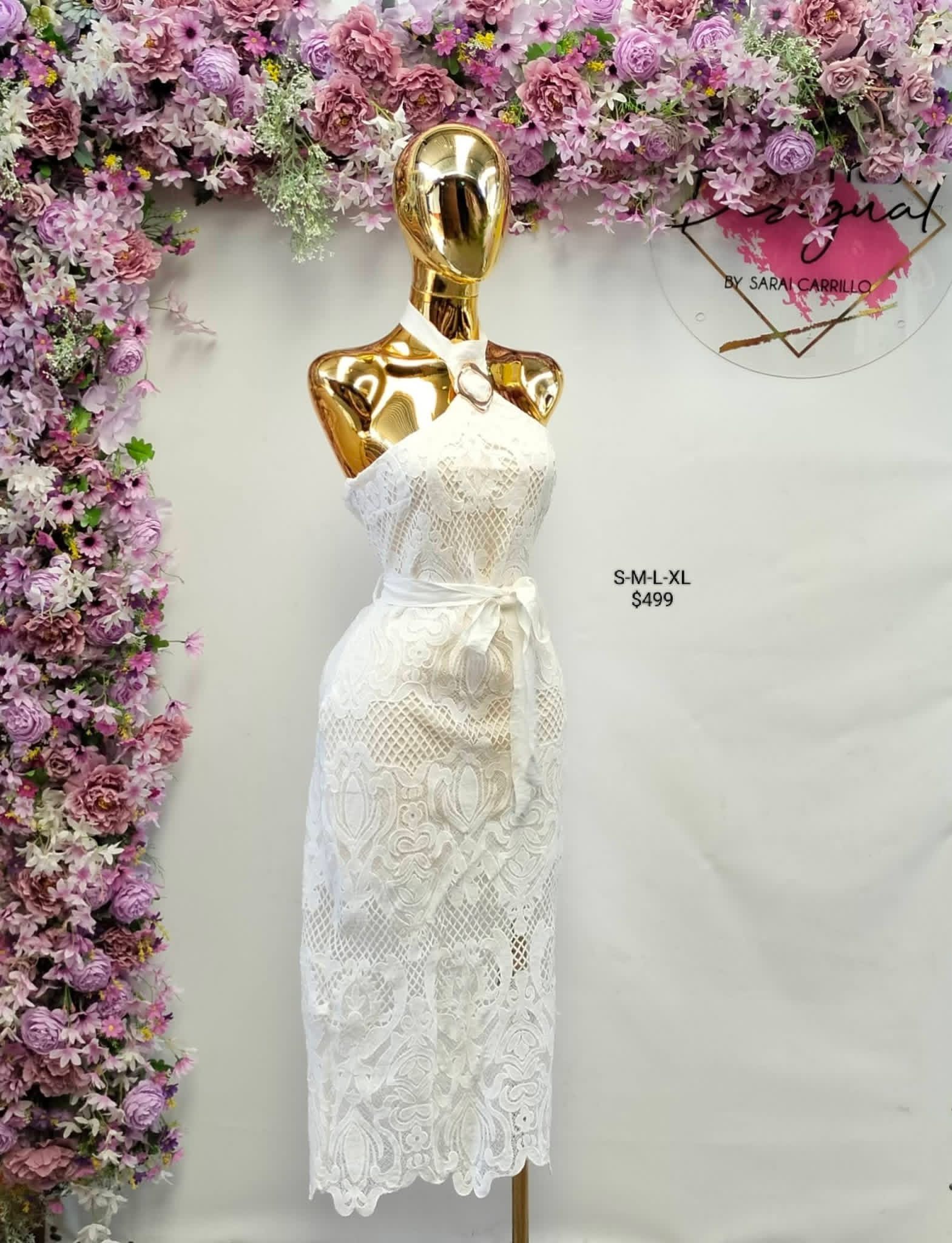 Hermoso vestido blanco