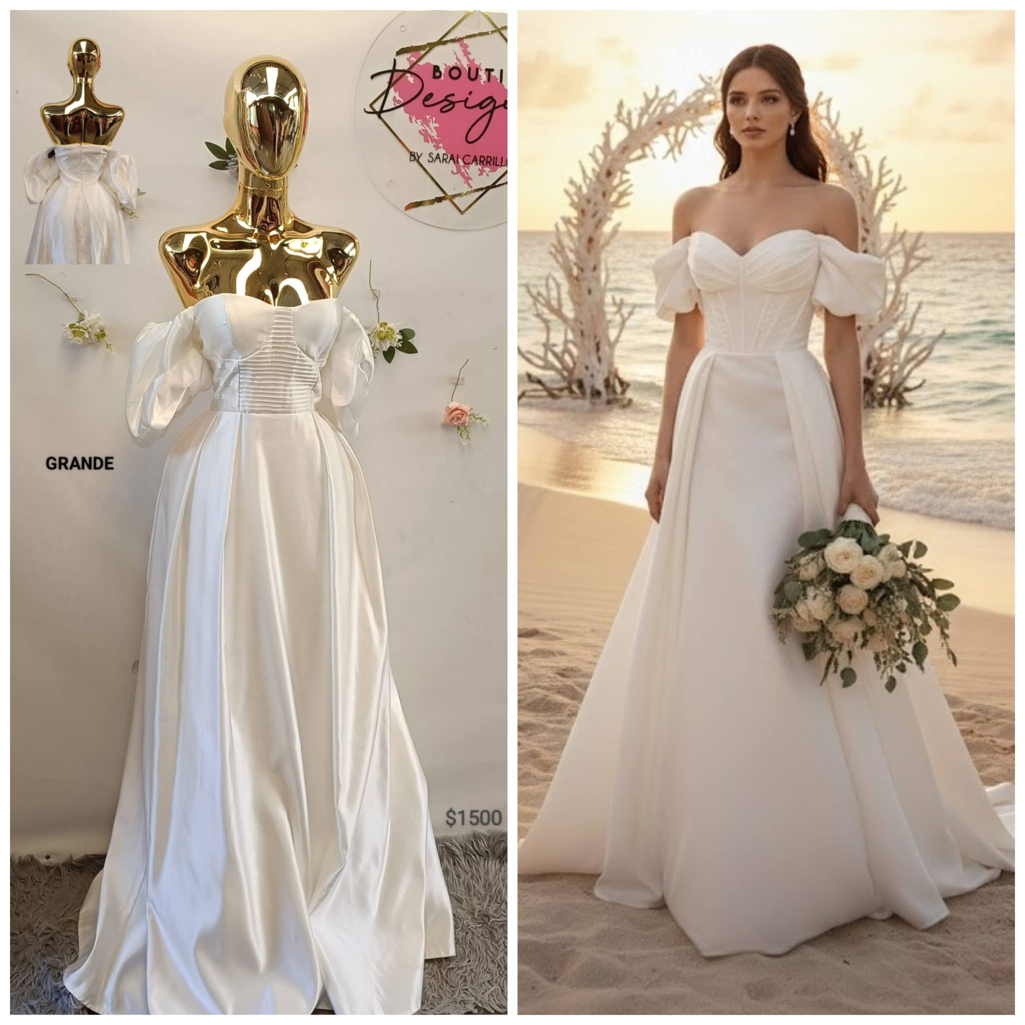 Hermoso vestido de novia