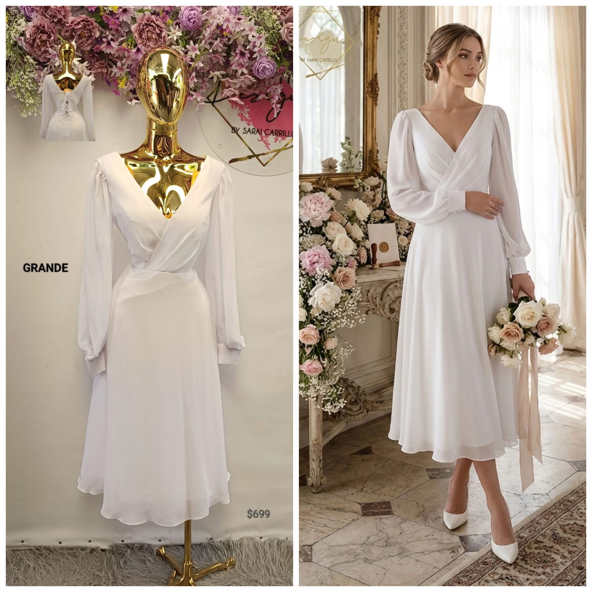 Hermoso vestido de novia