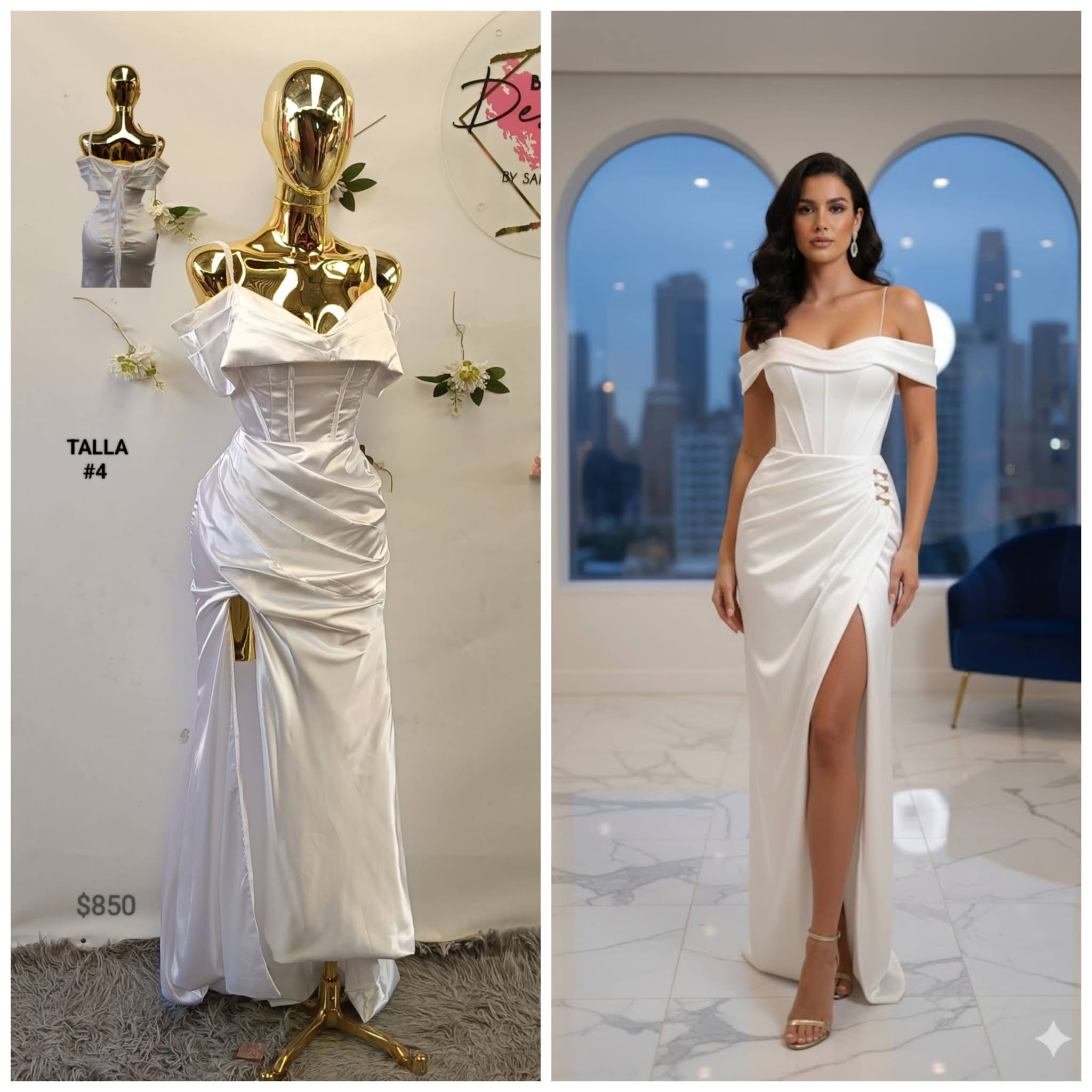 Hermoso vestido de novia